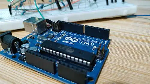 The Arduino Uno microcontroller