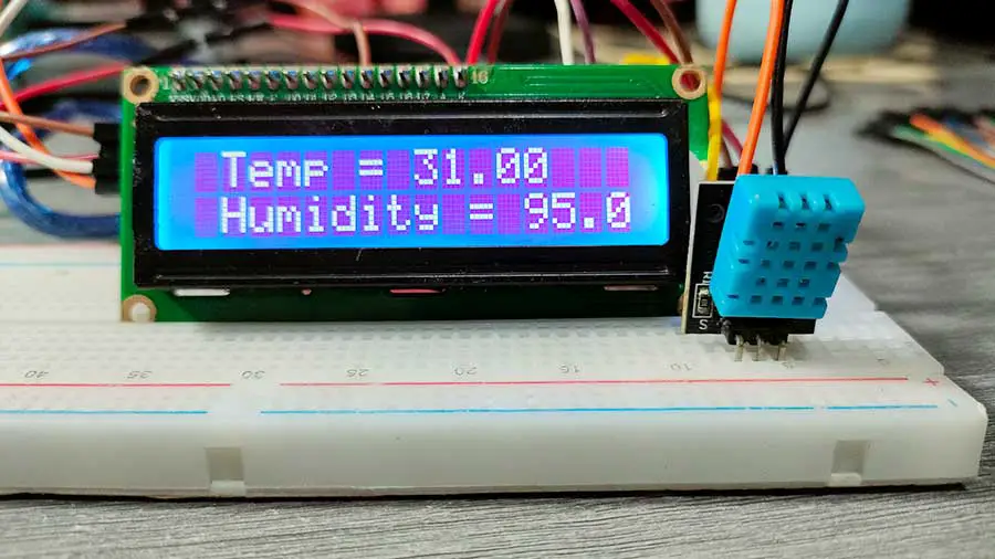 Step-by-Step Guide: Displaying DHT11 Sensor Data on I2C LCD with Arduino