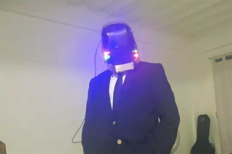 daft punk helmet arduino