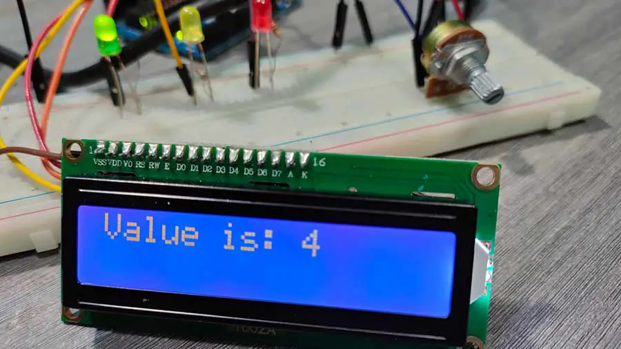 Simple LED Meter Using Potentiometer and I2C LCD (Quick Tutorial)