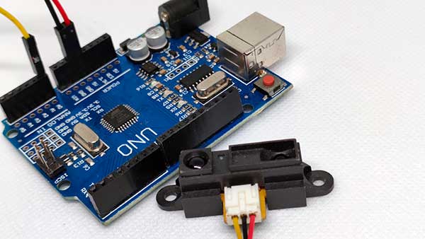 Sharp IR circuit with Arduino