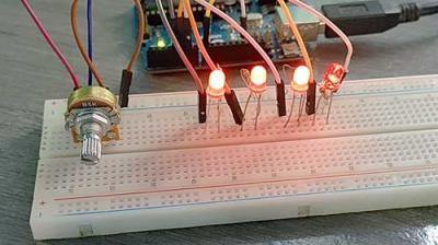 Making a LED Meter with a Potentiometer