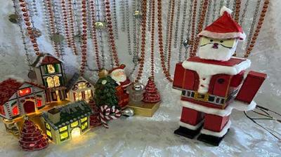 DIY LED Lighted Santa Claus Robot